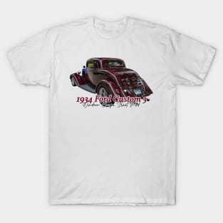 1934 Ford Custom 3 Window Coupe Street Rod T-Shirt